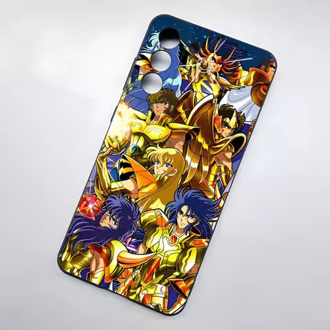 Animation 12 Gold Saint Seiya Phone Case For Samsung A25 A13 A33 5G A54 A36 A35 A56 A52 A14 Shockpro