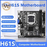 H61S Computer Motherboard ITX Small Board Support DDR3 Memory LGA 1155 CPU Office Home Desktop Motherboard