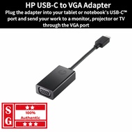 HP USB-C to VGA Adapter N9K76AA USB Type-C Male to VGA Female Connector for TV Laptop Projector HP P