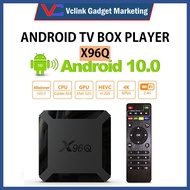Android Tvbox 10.0 OS X96Q 2GB+16GB ALLWINNER UK TV BOX Quad Core WIFI 4K 3D Media Streamer USB Stoc