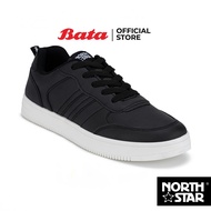 Bata บาจา by North Star รองเท้าผ้าใบแบบผูกเชือก สนีคเกอร์แฟชั่น สวมใส่ง่าย สำหรับผู้ชาย สีขาว รหัส 8201078 สีดำ รหัส 8206078