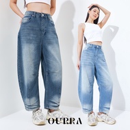 OURRA Pants Wanita - Atita Barrel Crop Jeans Soft Denim