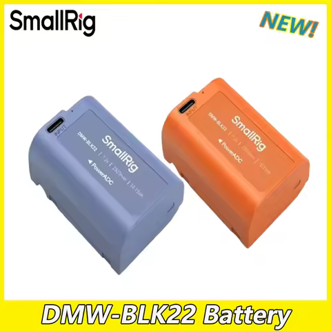 SmallRig DMW-BLK22 USB-C Rechargeable Camera Battery 5V 2A and 2400mAhFor For LUMIX GH7 GH6 G9II S5
