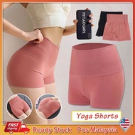 Women High Waist Yoga Short Pants Legging Pants Sports Running Shorts Seluar Pendek Yoga
