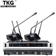 TKG TURE DIVERSITY 640-690MHz UR-3000C uhf dual-channel wireless gooseneck conference microphone system