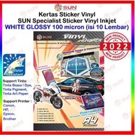 HP Most Waterproof Inkjet Vinyl Sticker A4 - Matte Inkjet Vinyl Sticker Glossy/ Semi-Transparent/ Ho