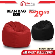FAST DELIVERY⭐️ [With Filler] LIKE BUG: Comfy Fabric Large Bean Bag Sofa with [2.5kg] Bean Filling XXL Size Made In Malaysia [READY STOCK]