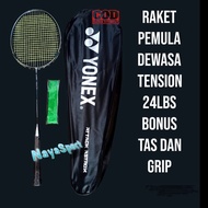 Raket badminton karbonex bonus tas dan hand grip