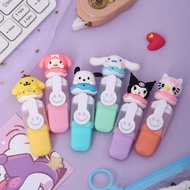 Cartoon Cartoon Donuts 6-Piece Bag Mini Highlighter Cute Shape 6-Color Hand Account Pen Girl High-Va