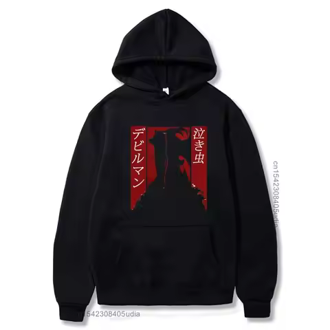 Sweater Japan Anime Debiruman Men Women Hoodies Streetwear Devilman Crybaby Unisex Camisas Streetwea