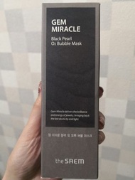 The Saem Gem Miracle 黑珍珠O2泡泡面膜-105g Gem Miracle Black Pearl O2 Bubble Mask粉刺清潔