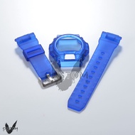 (Vcustom) DW6900 MATTE " BLUE " BAND AND BEZEL WATCH STRAPS