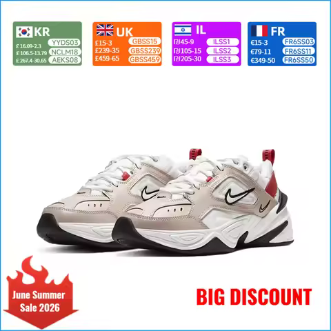 Nike M2K TEKNO Retro Slip-Resistant Durable Versatile Cushioned Dad Shoes Sports Shoes AO3108-205