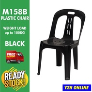 [Free Delivery] Kerusi Plastik Hitam Kanopi Plastic Chair Economy M158B Black Chair Kerusi Sewa