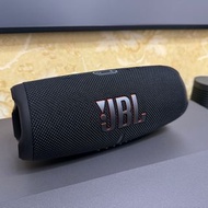 JBL CHARGE5 音樂衝擊波五代 便攜式藍牙音箱+低音炮 戶外防水防塵 桌面音響 增強版賽道揚聲器  黑色 Speaker