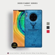 Huawei P40 P40 Pro P40 Pro+ P40 Pro Plus Deer Design Matte Cloth Solid Hard Phone Case Cover Casing 