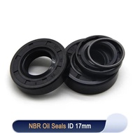 NBR Oil Seal ID 17mm NBR Oil Seal TC-17*25/27/28/30/32/35/40/45/47*5/7/8/10mm Nitrile Rubber Shaft D