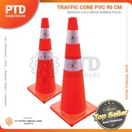 PVC Rubber Traffic Cone 90 cm Traffic Cone/ GosaveLintas