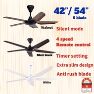 Mava 54” Jeto slim design 4speed remote control ceiling fan new design morden design kipas ceiling