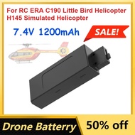 7.4V 1200mAh Drone LiPo Battery for RC ERA C190 Little Bird Helicopter H145 Simulated Helicopter Rec