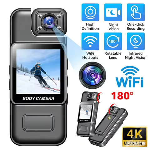 4K Mini Camera Outdoor Law Enforcement Recorder WIFI Camera With High-Definition Screen, High-Defini