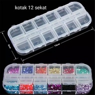 12-Section 7 Days Daily Medicine Pills Box 12 Days Storage Box First Aid Kit Medicine Box Storage