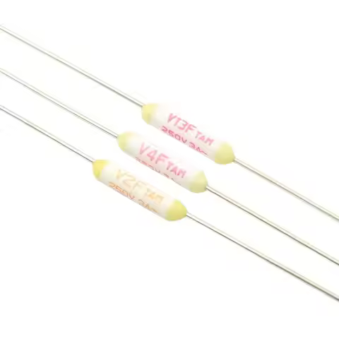 5pcs Thermal Fuse TF 102 127 133 Degree V2F V4F V13F Type Axial Lead Links 102C 127C 133C 3A 250V / 
