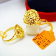 LAELA CINCIN FESYEN BUNGA MATAHARI EMAS TULEN 916 GOLD RING