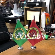 🤞🤞 bendera notaris IPPAT dan tiang stenlis meja ✔✔