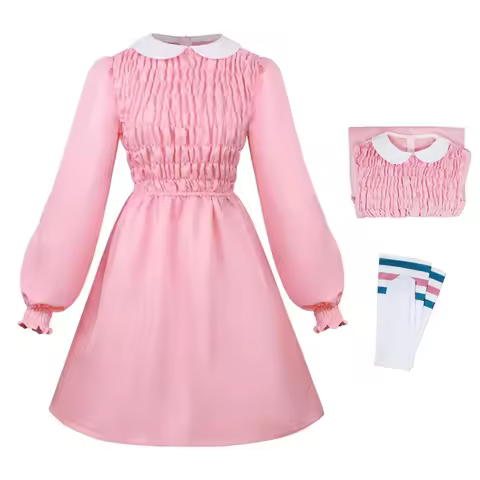 Tv Series Stranger Eleven Cosplay Costume Dress Thin For Adult Kids Women Outfits Fantasy Halloween 