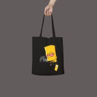 SIMPSON tote bag / zipper tote bag / men's tote bag / women's tote bag / distro tote bag / black tot