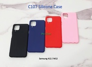 C107 Samsung A12 / M12 Colourful Ultrathin Silicone Matte Soft Case