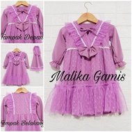 Baju Gamis Bayi 0-1 Tahun - Gamis Newborn - Gamis Bayi Brukat Tile Dot - Gamis Tipe Dot - Gamis Pest