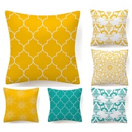 Pillow case40x40,45x45,50x50,60x60.Yellow pattern Geometric Home Decoration pillow cover,Sofa cushio