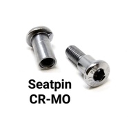 Seatpin CRMO seat pin CR-MO Vintage,fixie, federal, old-school balap, onthel bicycle/kebo seat basik