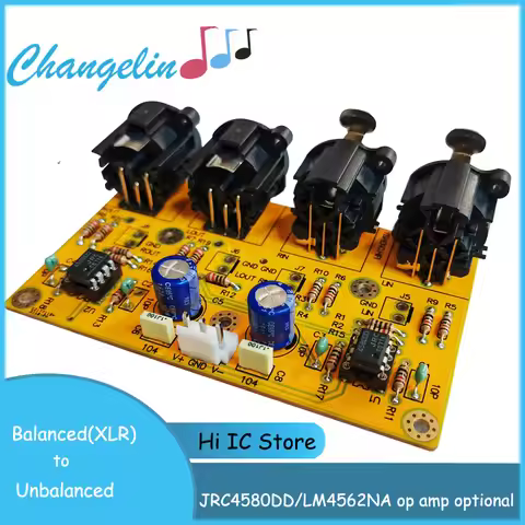 Balance preamp Balanced(XLR) to Unbalanced (RCA)/ Unbalanced (RCA) to Balanced(XLR) RCA to XLR Conve