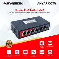 NEWEST - POE SWITCH HUB POE 4+2 PORT / POE SWITCH 4 PORT SUPPORTS ALL IP CAMERA
