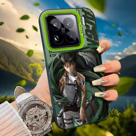 Comic Attack on Titan Frosted Case for Xiaomi Mi 15 15T 14 Ultra 14T 13T 12T 11 Lite POCO F6 F5 X8 X
