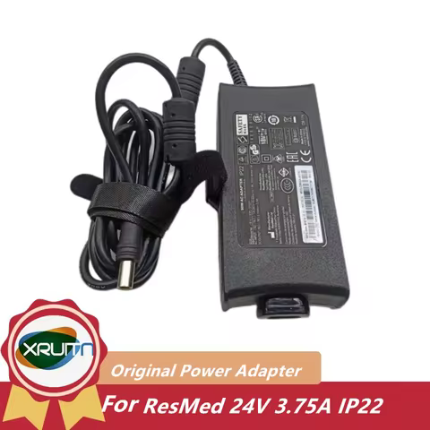 Original 24V 3.75A 90W AC Adapter Charger for ResMed AIR SENSE S10 IP22 370001 370002 AD501 DA-90F24