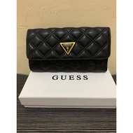 HITAM Guess Preloved Giully Black Wallet