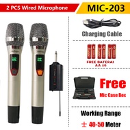 Advance MIC-206 Mic Karaoke Suara Jernih Wireless 2 Murah Original Imam Masjid Mix Bluetooth Vokal M