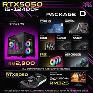 INTEL i5 i7 RYZEN GTX1660 RX580 RTX 3050 5050 5060 GAMING STREAMING EDITING OFFICE COMPUTER DESKTOP 