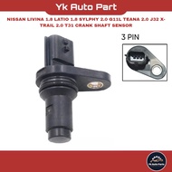 NISSAN LIVINA 1.8 LATIO 1.8 SYLPHY 2.0 G11L TEANA 2.0 J32 X-TRAIL 2.0 T31 CRANK SHAFT SENSOR