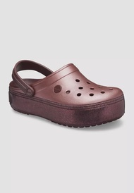 CROCS Crocband Platform Metallic Clog รองเท้าลำลองผู้ใหญ่ Unisex