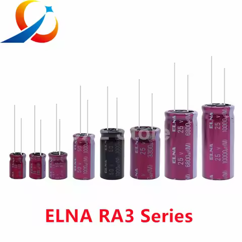 ELNA RA3 Series HiFi Audio Capacitor 16V 25V 50V 63V 10uF 22uF 47uF 100uF 220uF 470uF 1000uF 2200uF 