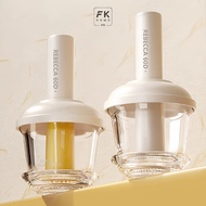 Glass hand-held garlic and chili mortar with mini mortar and pestle