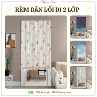 2-layer curtains cover the main door walkway, effectively prevent dust, prevent private space, super
