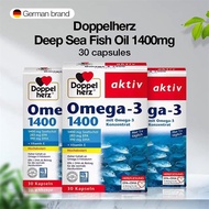 Doppelherz Aktiv Omega 3 1400 Fish Oil Softgel | German Imported Deep Sea Fish Oil | 30 Capsules