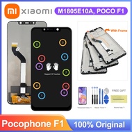 For Xiaomi Pocophone F1 Poco F1 Lcd Display Touch Screen Digitizer Assembly With Frame