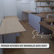 KITCHEN SET MINIMALIS MODERN CUSTOM HPL PER METER